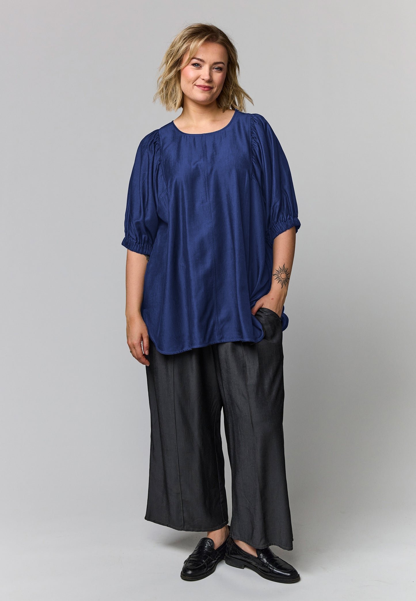 Gozzip Woman GAster Blouse Blouse Navy
