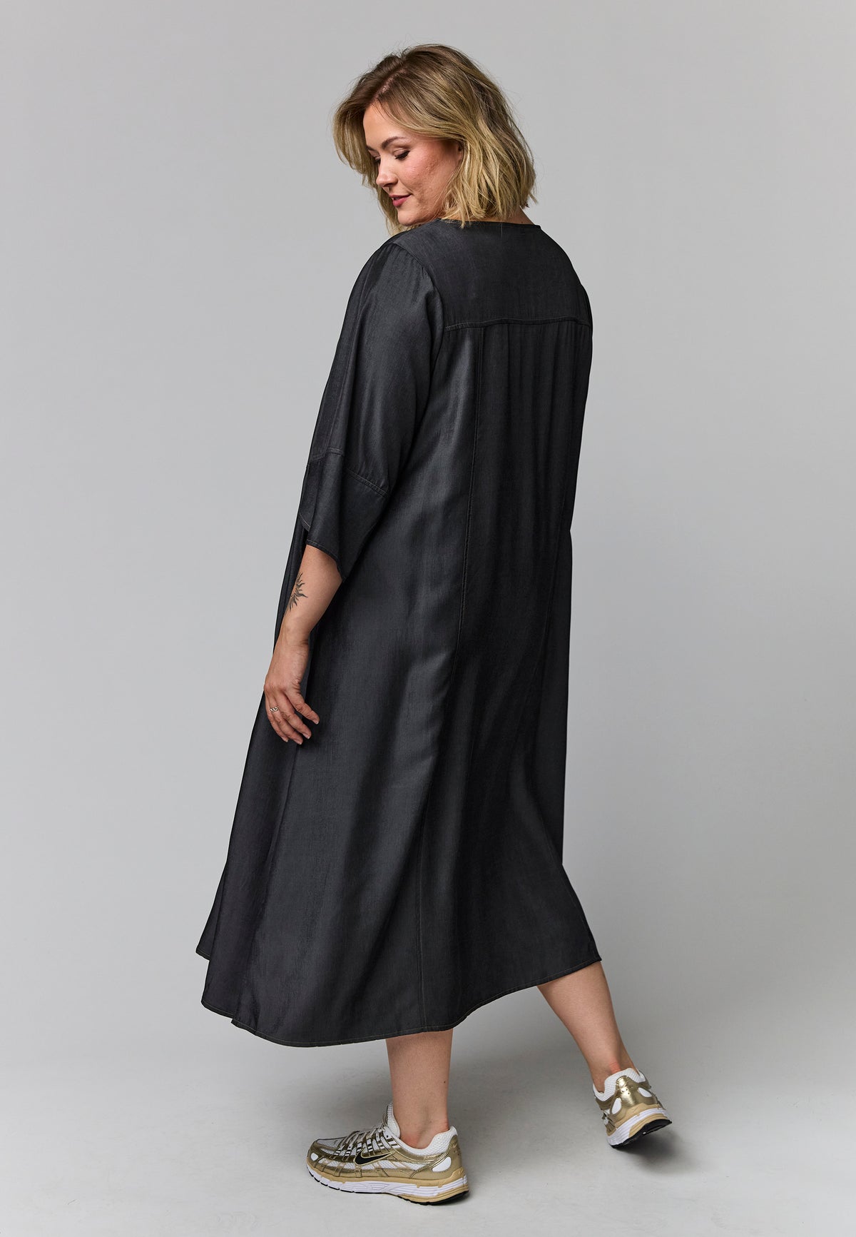 Gozzip Woman GBente Long Dress Long Dress Black