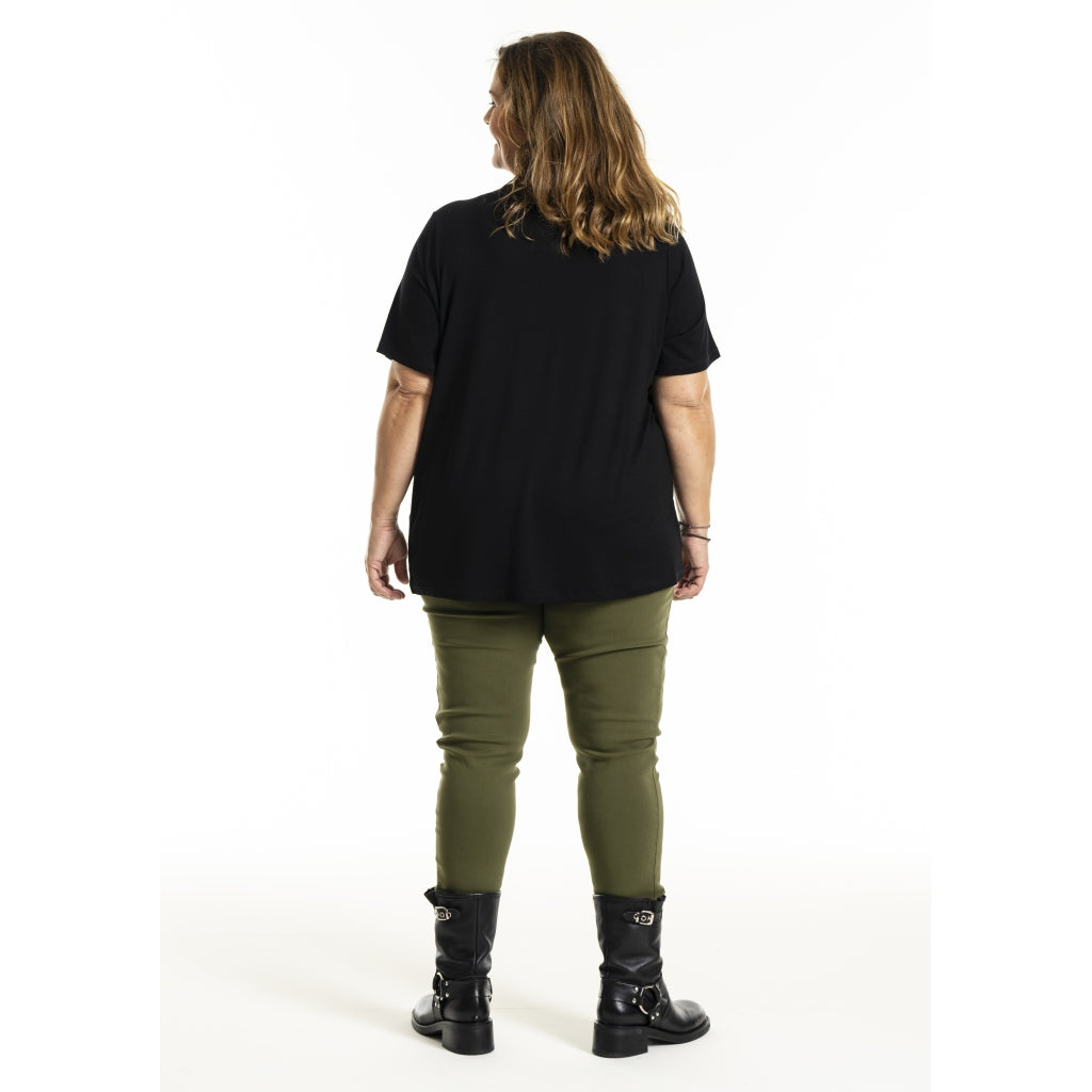 Gozzip Woman GGitte T-shirt with print T-Shirt Black