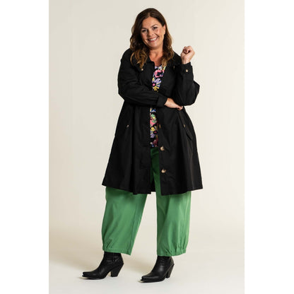Gozzip Woman Beatrice Trenchcoat - FLERE FARVER Coat Black