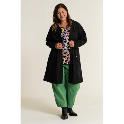 Gozzip Woman Beatrice Trenchcoat - FLERE FARVER Coat Black