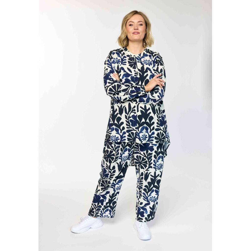 Gozzip Woman GAgnes Shirt Shirt Blue print