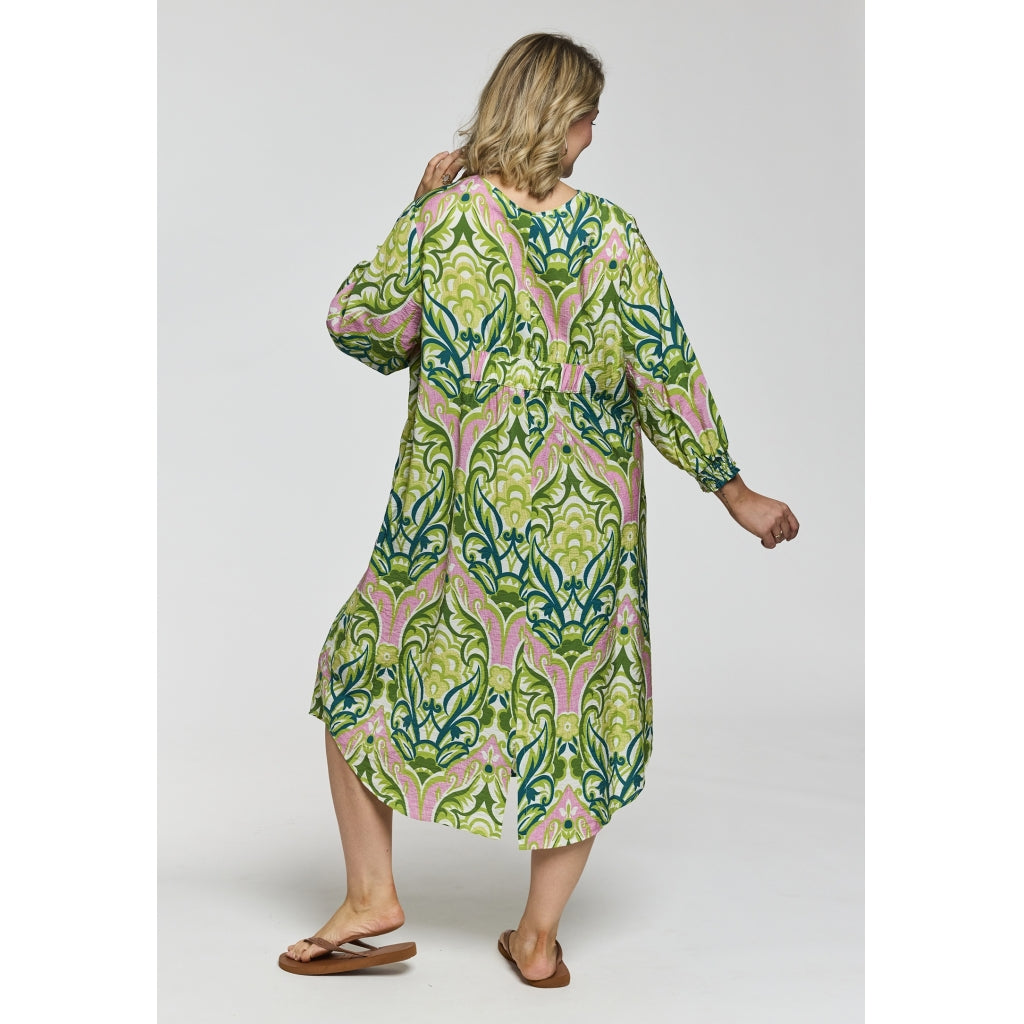 Gozzip Woman GAlice Dress Dress Green pink mix