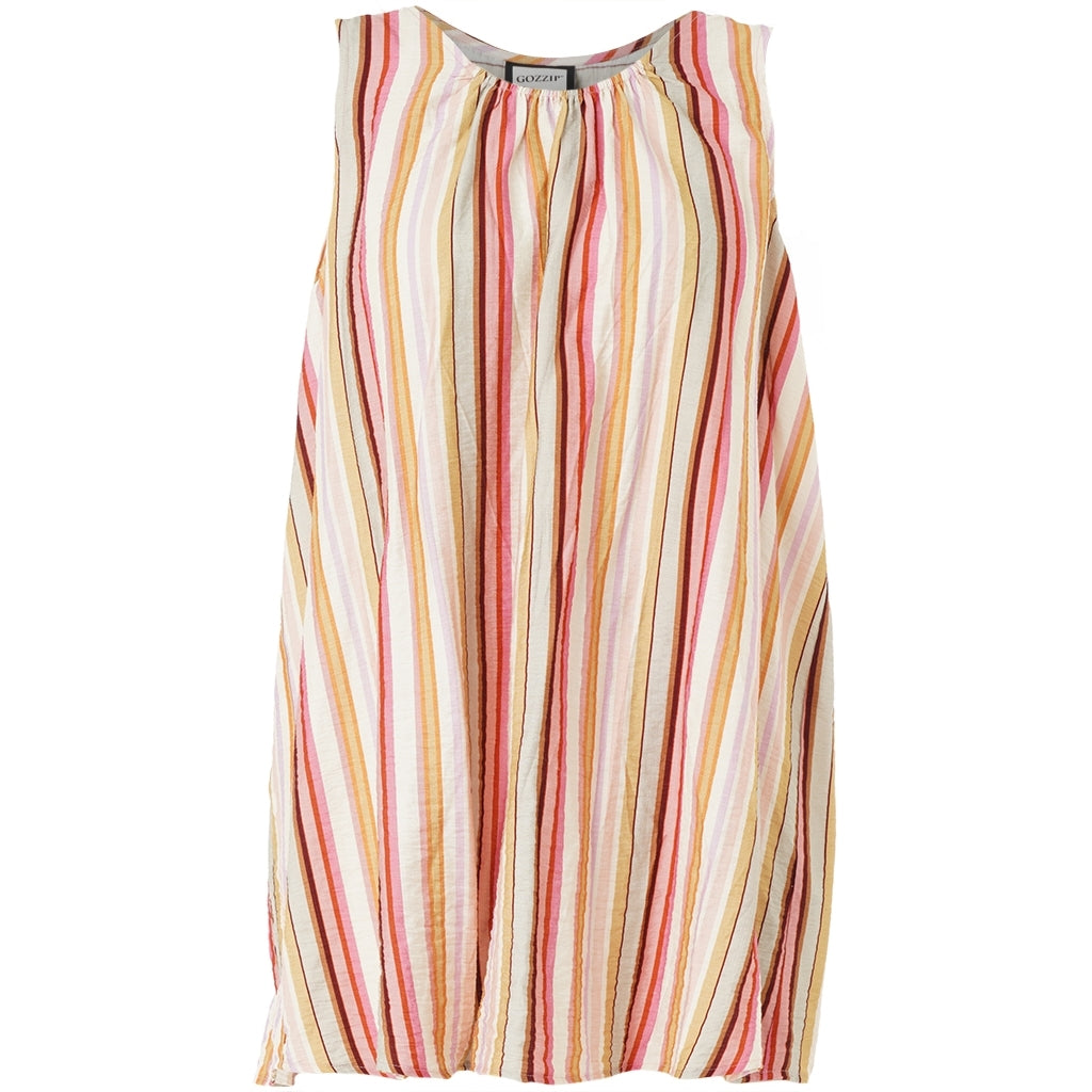 Gozzip Woman GBeata Top Top Pink Stripes