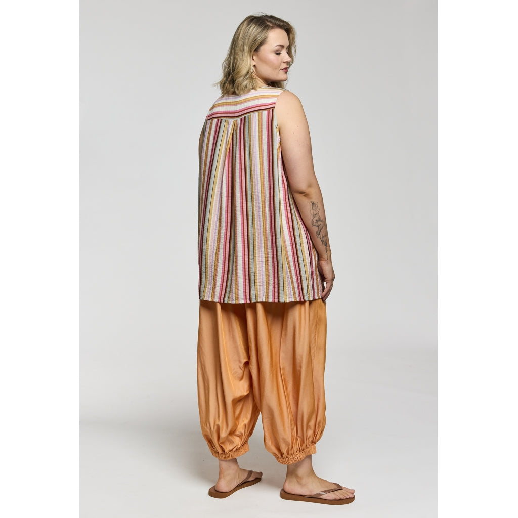 Gozzip Woman GBeata Top Top Pink Stripes
