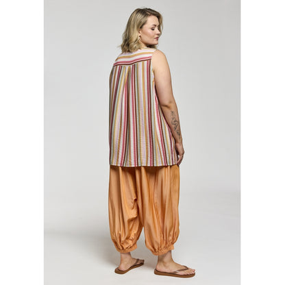 Gozzip Woman GBeata Top Top Pink Stripes