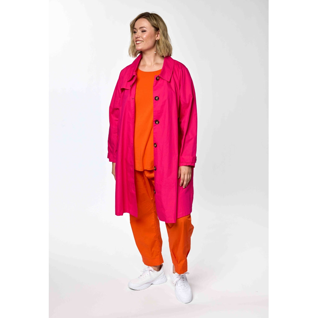 Gozzip Woman GBeatrice Trenchcoat Jacket Pink