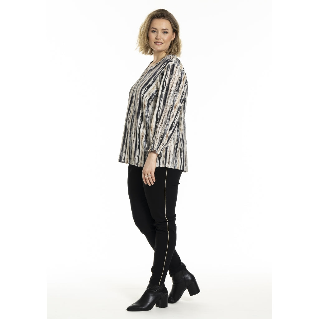 Gozzip Woman GBerit Blouse Blouse Navy stripe