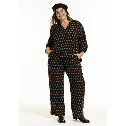 Gozzip Woman GBillie Blouse Blouse Black with dots