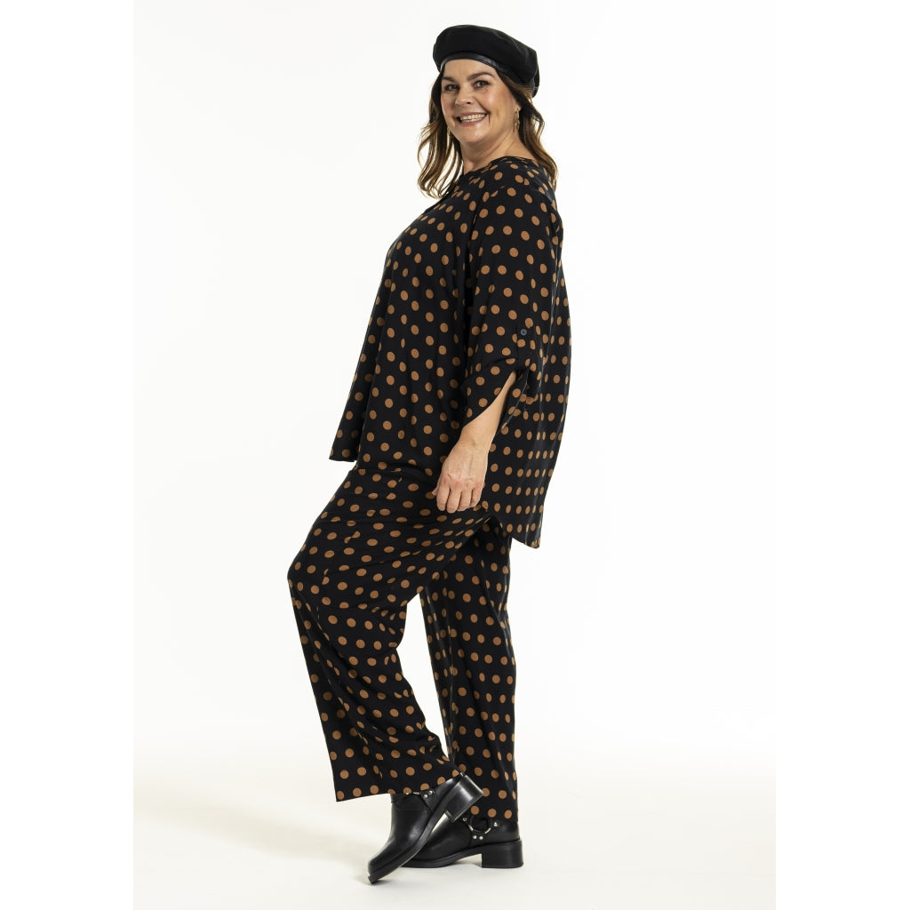 Gozzip Woman GBillie Blouse Blouse Black with dots