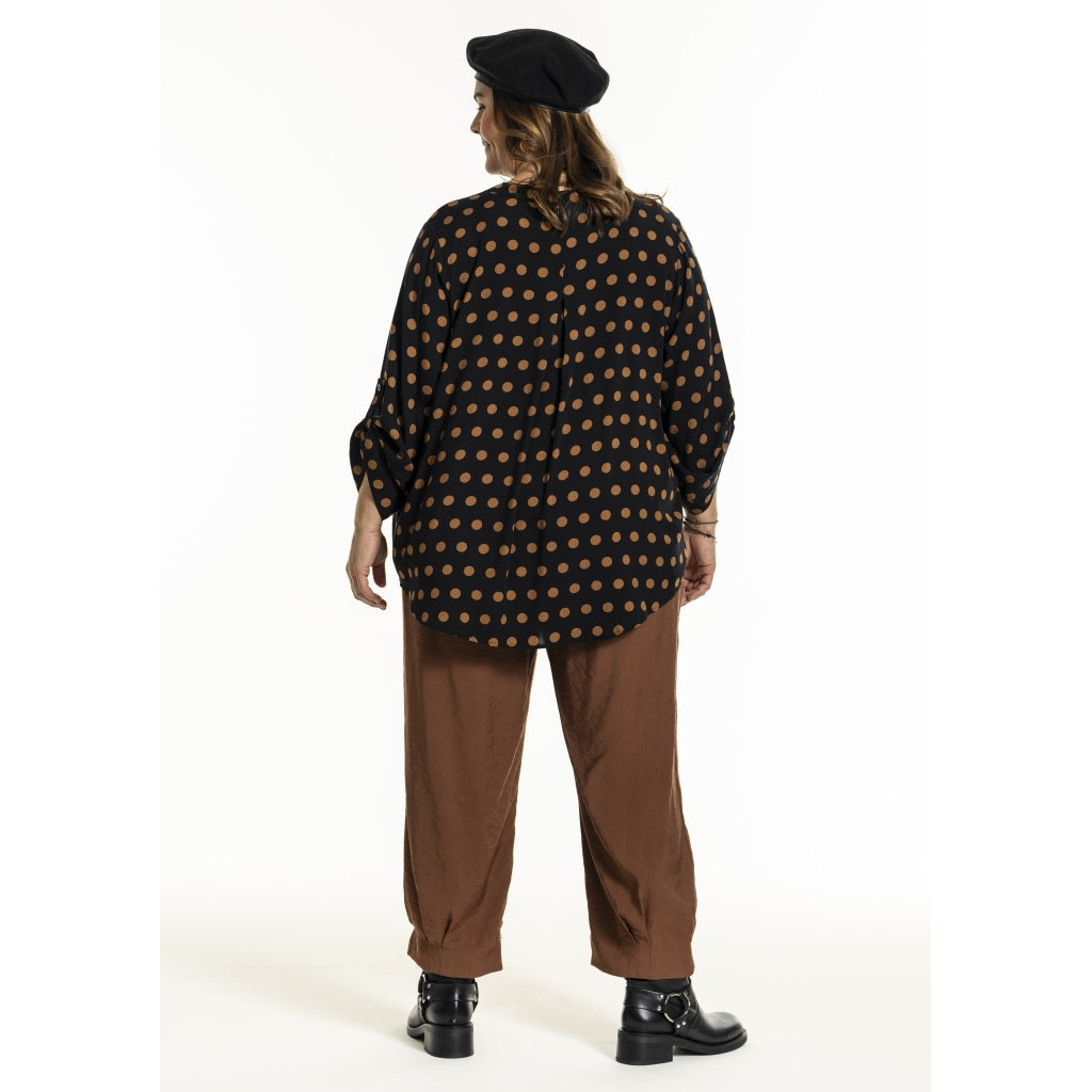 Gozzip Woman GBillie Blouse Blouse Black with dots