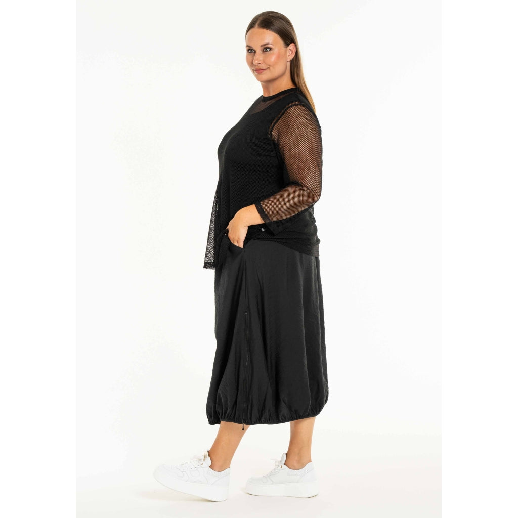 Gozzip Woman GCilla Mesh Blouse Blouse Black