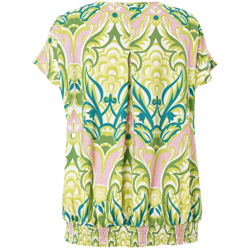 Gozzip Woman GElise Blouse Blouse Green pink mix
