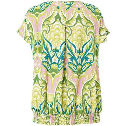 Gozzip Woman GElise Blouse Blouse Green pink mix