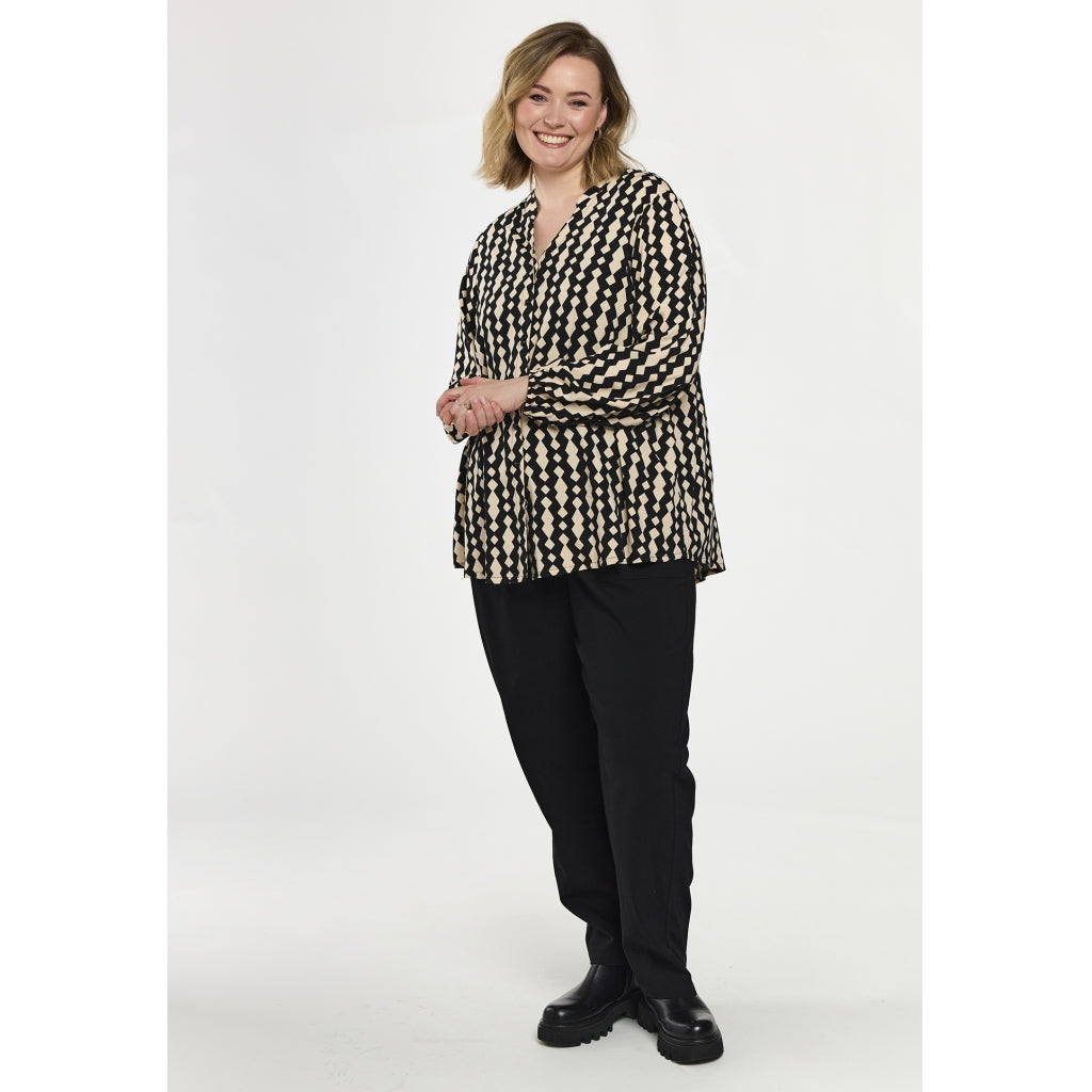 Gozzip Woman GElvira Shirt Shirt Black/Offwhite