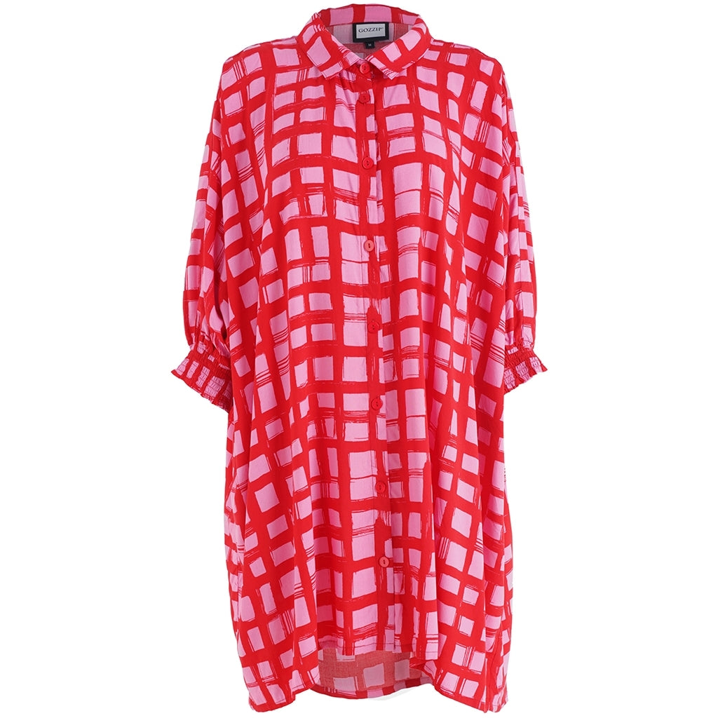 Gozzip Woman GGerda Oversize shirt Tunic Oversize shirt tunic Pink/Red