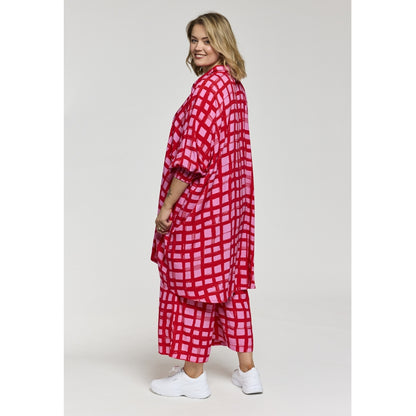 Gozzip Woman GGerda Oversize shirt Tunic Oversize shirt tunic Pink/Red