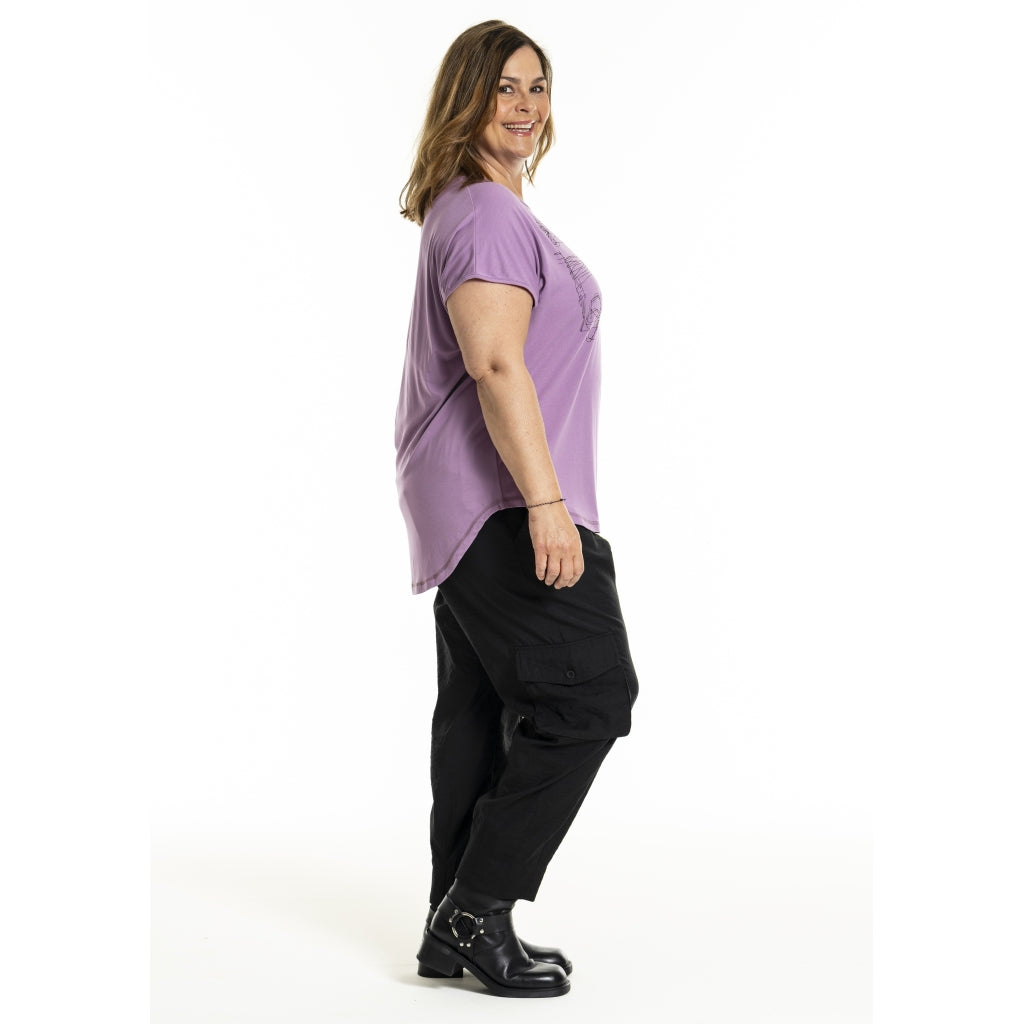 Gozzip Woman GGitte T-shirt with print T-Shirt Orchid