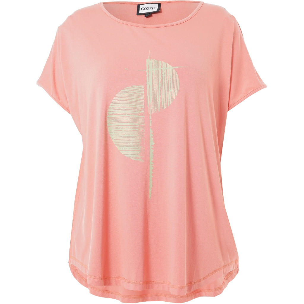 Gozzip Woman GGitte T-shirt with print T-Shirt Dahlia