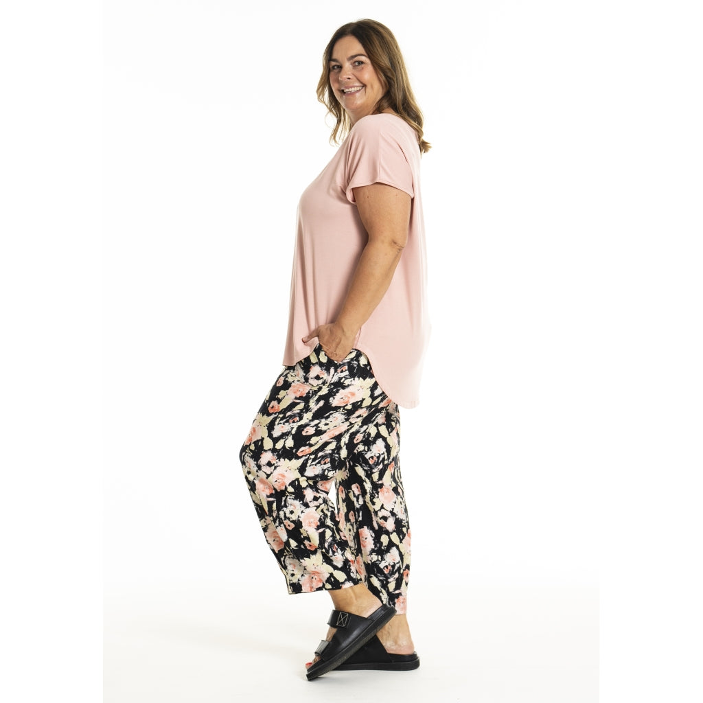 Gozzip Woman GGitte T-shirt with print T-Shirt Peach rose