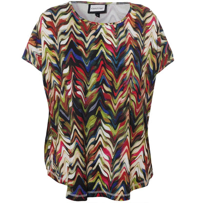 Gozzip Woman GGitte T-shirt with print T-Shirt Zig-zag print