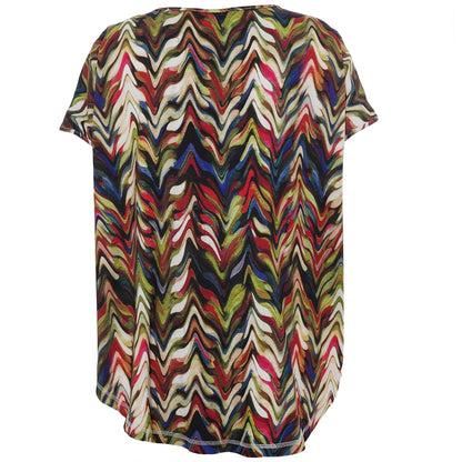 Gozzip Woman GGitte T-shirt with print T-Shirt Zig-zag print