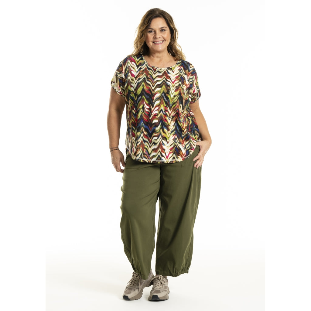 Gozzip Woman GGitte T-shirt with print T-Shirt Zig-zag print