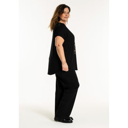 Gozzip Woman GGitte T-shirt with print T-Shirt Black