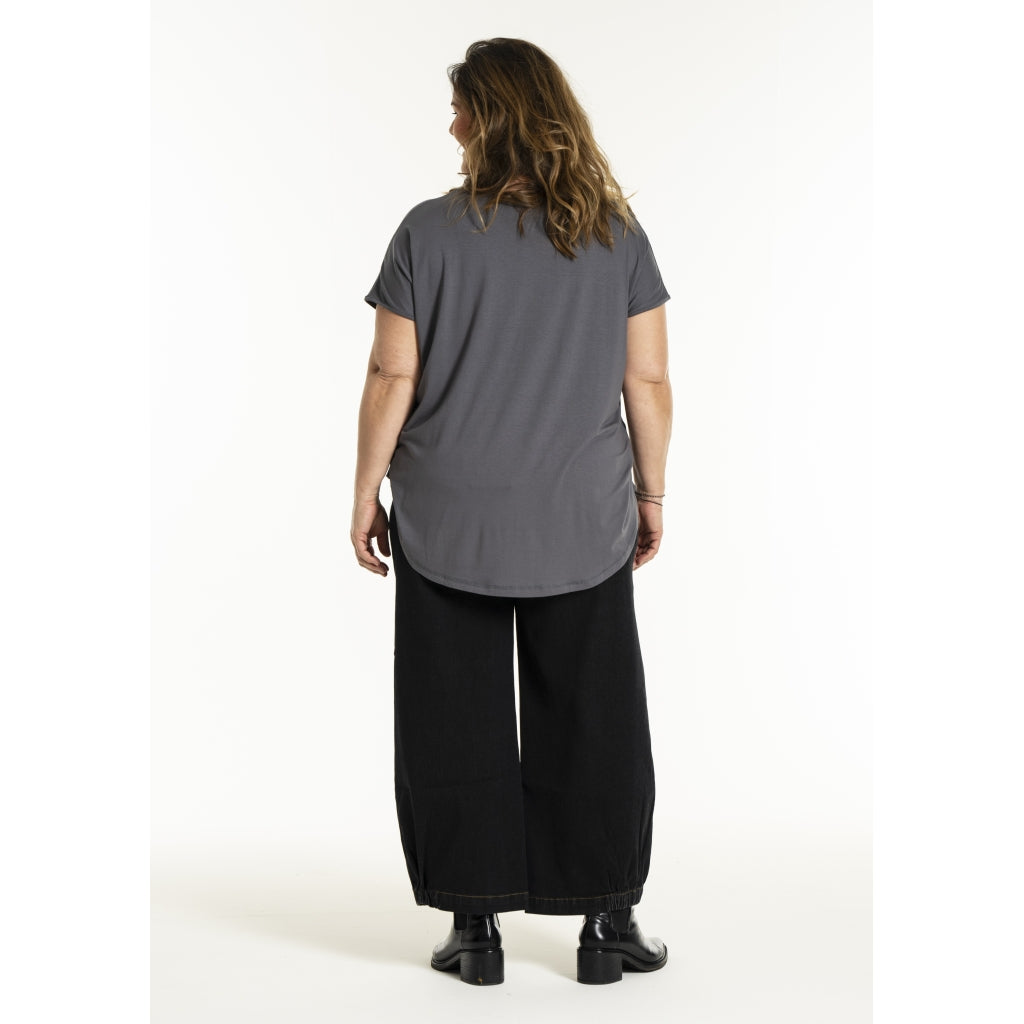 Gozzip Woman GGitte T-shirt with print T-Shirt Charcoal