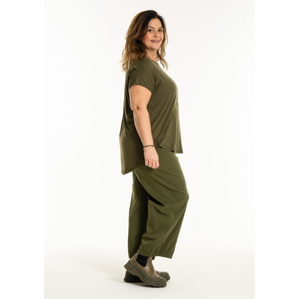 Gozzip Woman GGitte T-shirt with print T-Shirt Olive