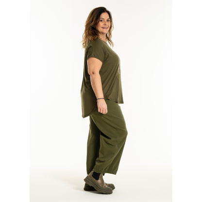 Gozzip Woman GGitte T-shirt with print T-Shirt Olive