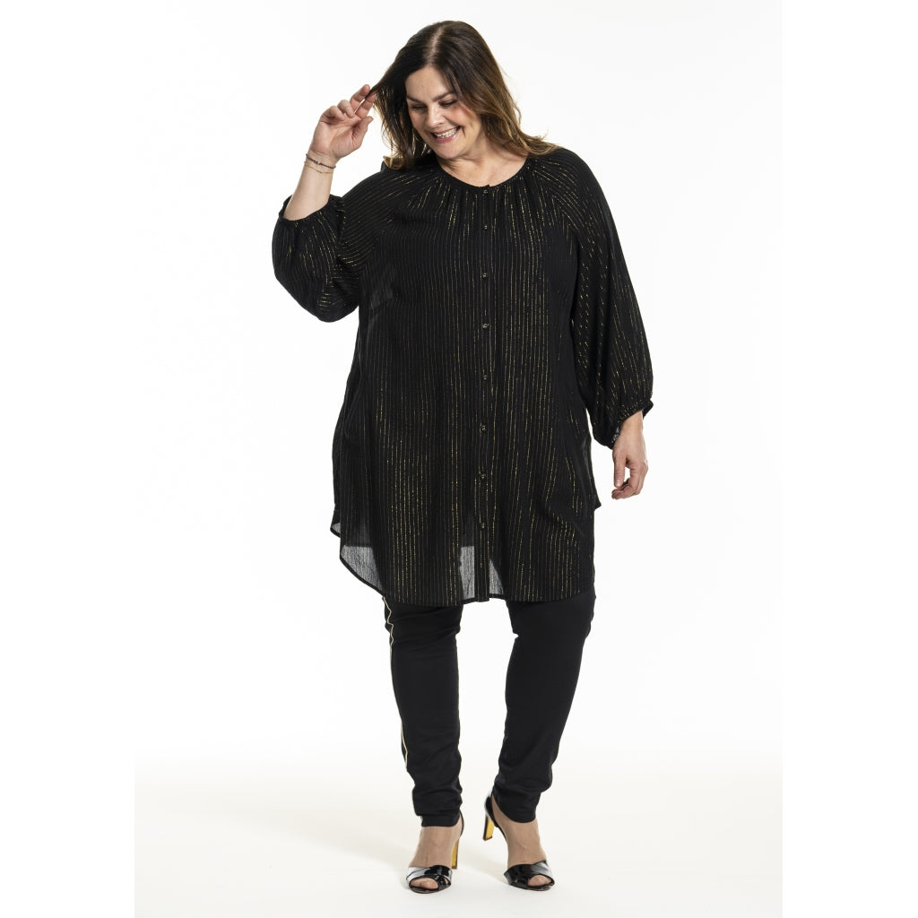 Gozzip Woman GHeika Leggings with piping Leggings Black