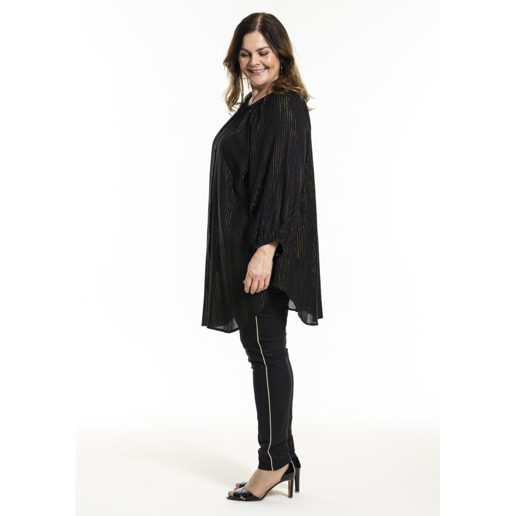 Gozzip Woman GHeika Leggings with piping Leggings Black