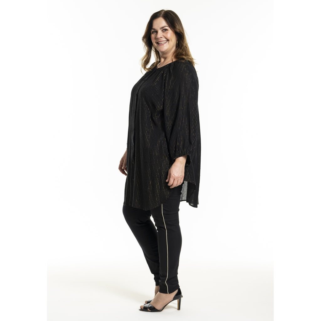 Gozzip Woman GHeika Leggings with piping Leggings Black