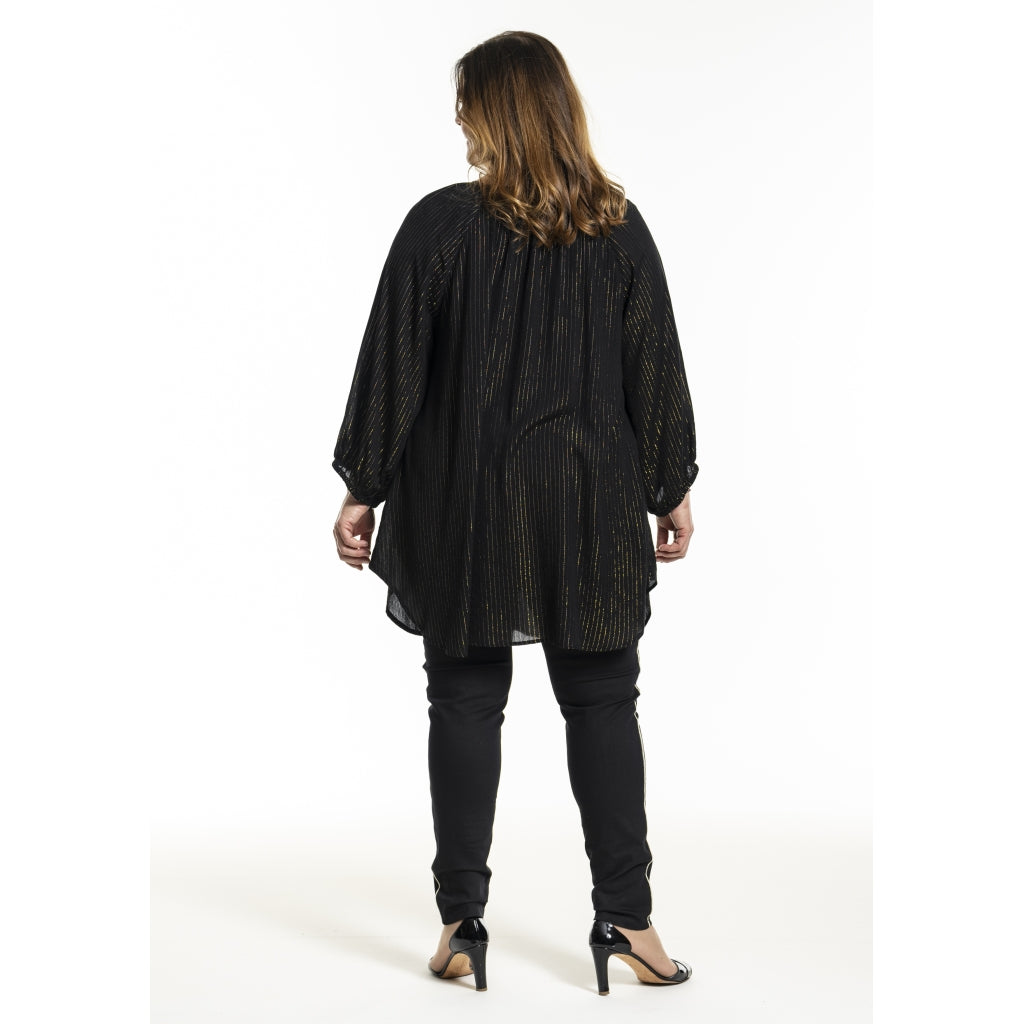 Gozzip Woman GHeika Leggings with piping Leggings Black