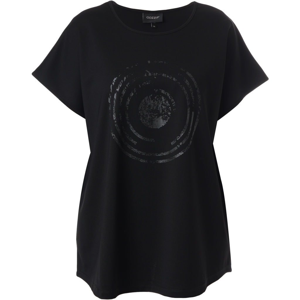 Gozzip Woman GHensia T-Shirt w print T-Shirt Black
