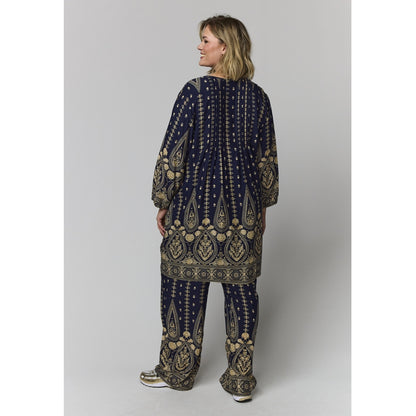 Gozzip Woman GJohanne Shirt Tunic Shirt Tunic Blue board print