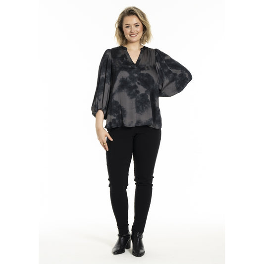 Gozzip Woman GKamille Blouse Blouse Grey/Black