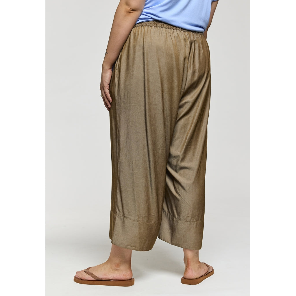 Gozzip Woman GKarina Loose 3/4 pants 3/4 Loose Pant Dark Sand