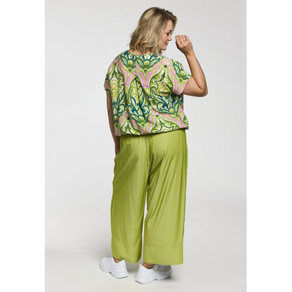 Gozzip Woman GKarina Loose 3/4 pants 3/4 Loose Pant Lime Green