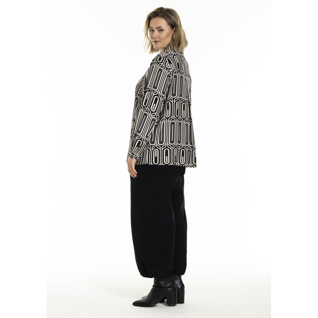 Gozzip Woman GKarina Shirt Shirt Black/Offwhite