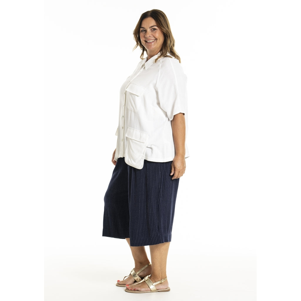 Gozzip Woman GKatalin Shorts Shorts Navy stripe