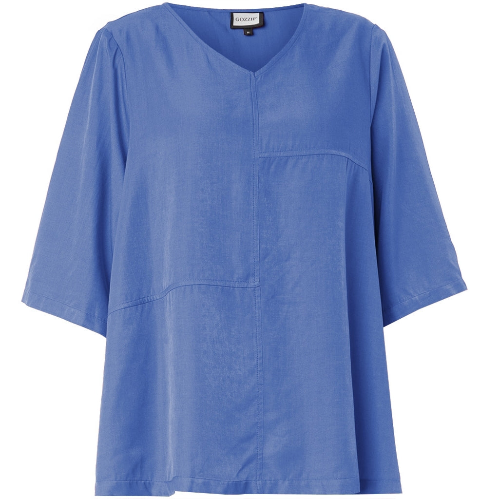 Gozzip Woman GKyra Blouse Blouse Blue denim look