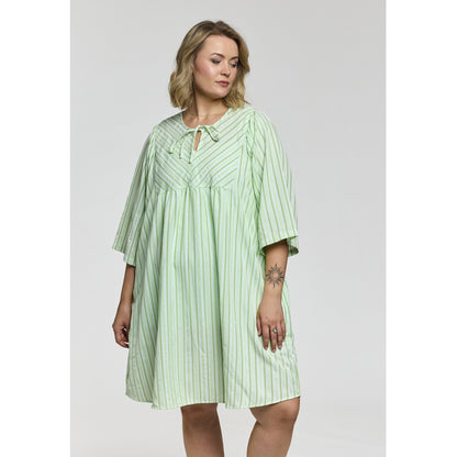 Gozzip Woman GLexi Short Dress Short dress white with green stripe