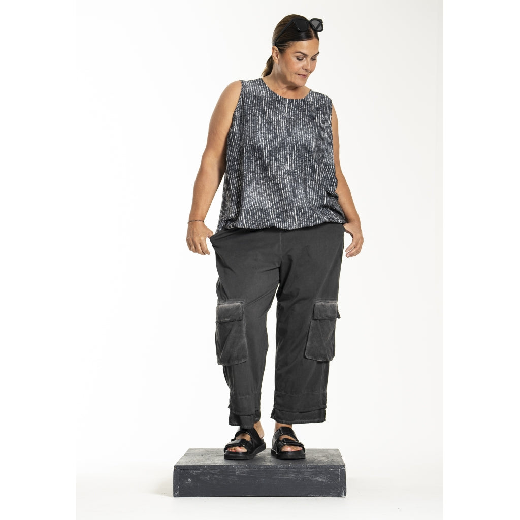 Gozzip Woman GLorena Top Top Black/White
