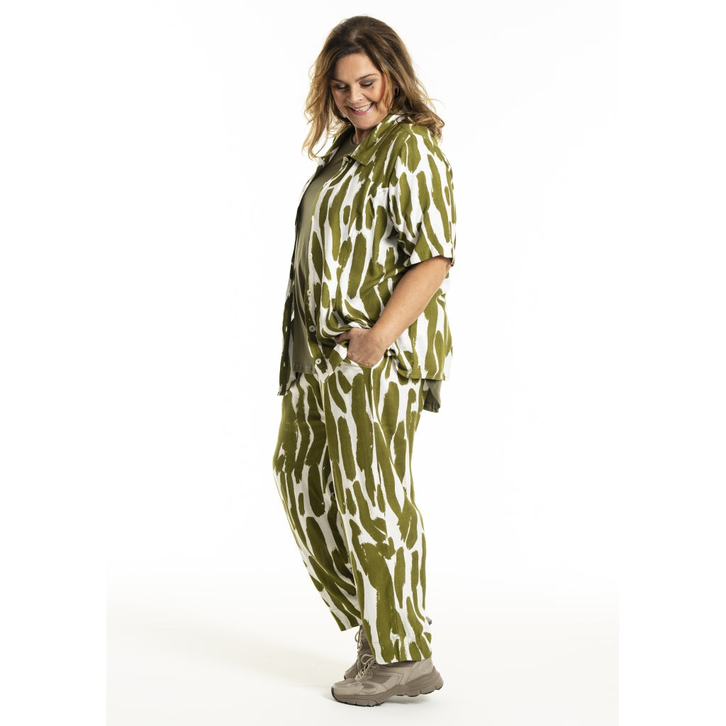 Gozzip Woman GMarlene Blouse Blouse Olive Print
