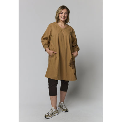 Gozzip Woman GMeta Tunic Tunic Brown