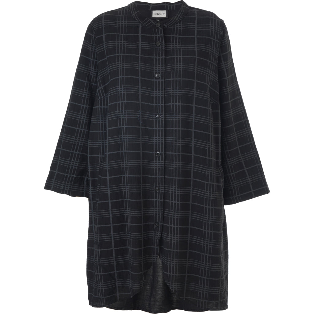 Gozzip Woman GMonna Shirt Tunic Shirt Tunic Black/Grey