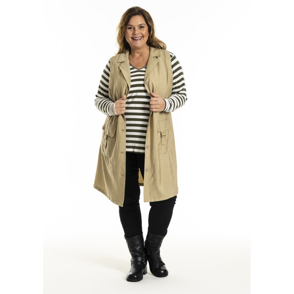 Gozzip Woman GMouna Waistcoat Waistcoat Sand