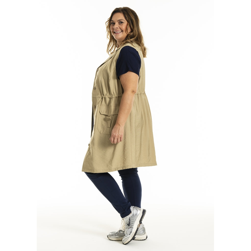 Gozzip Woman GMouna Waistcoat Waistcoat Sand